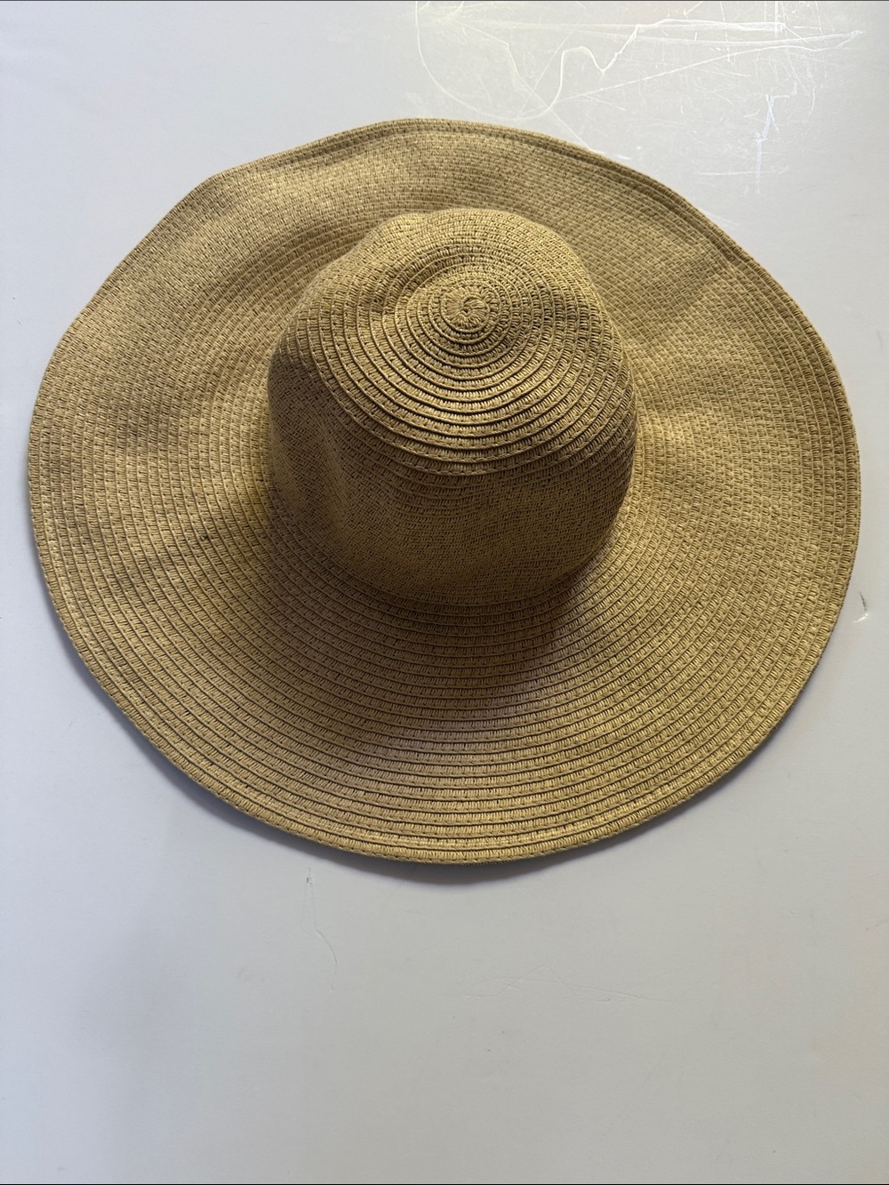 J crew Wide Brim Straw Sun Hat - Tan